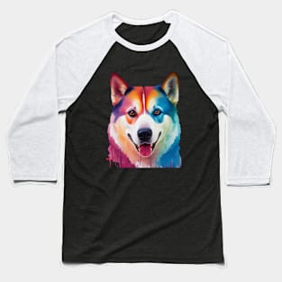 Siberian Husky Baseball T-Shirt